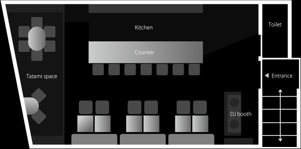 テーブル有り　※カフェバー通常営業時